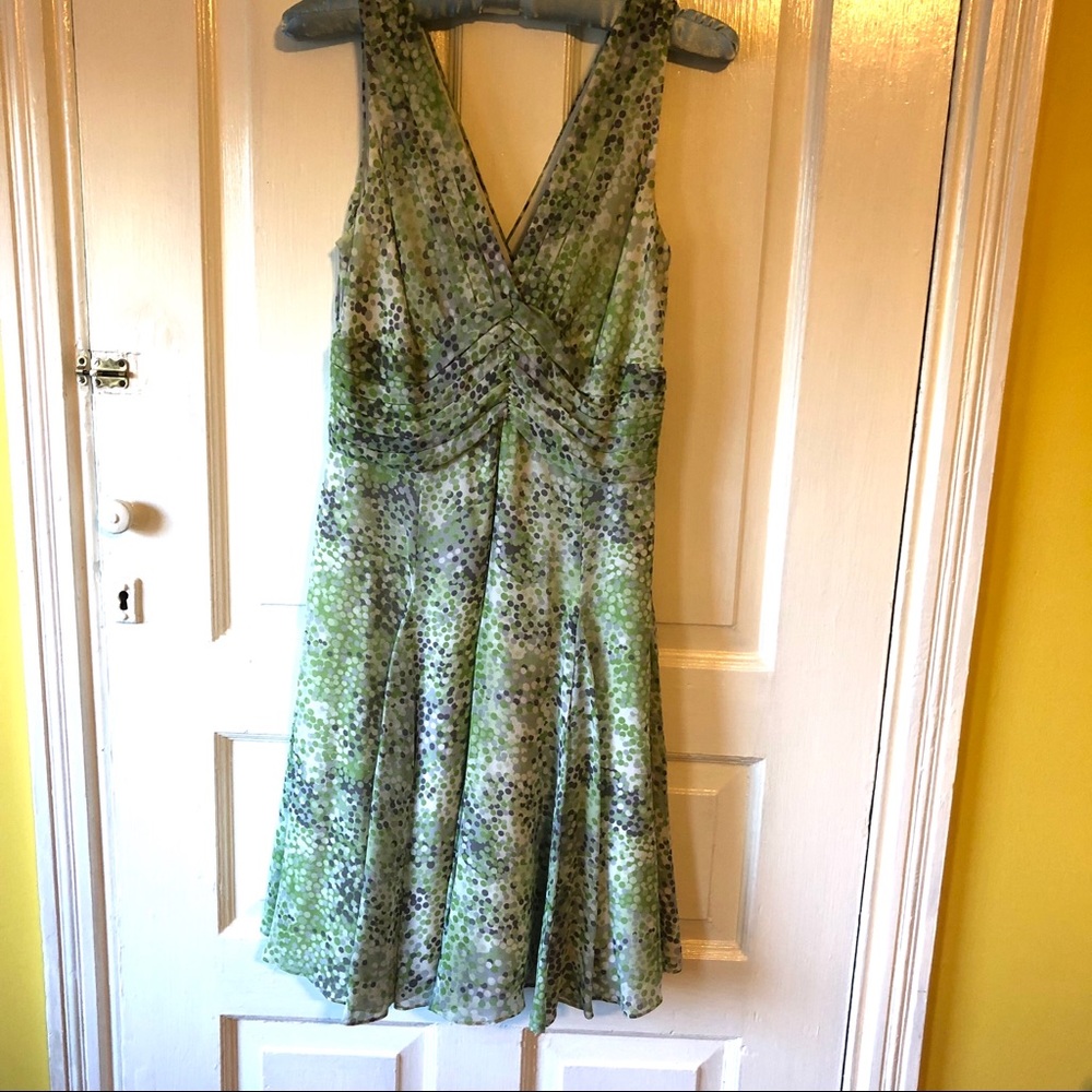 BEAUTIFUL Bloomingdales silk dot dress